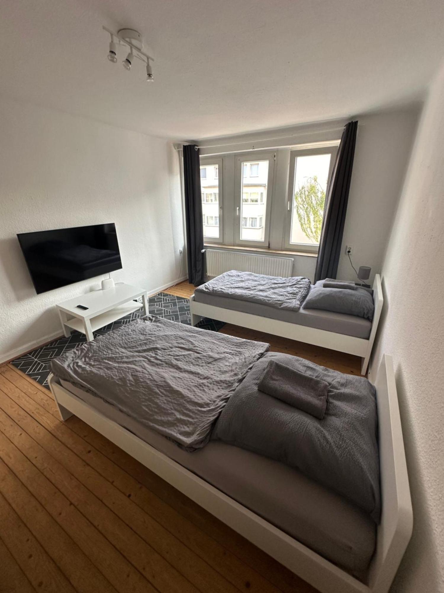 Doppelbett Unterkunft Vahrenwald-List Hanóver Exterior foto